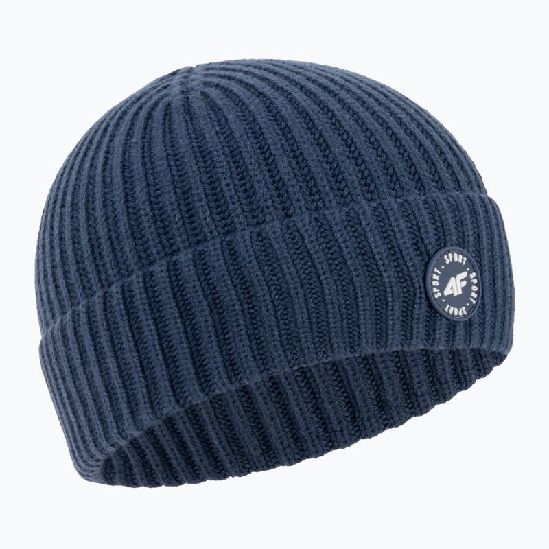 Czapka zimowa dziecięca 4F JCAM003 denim