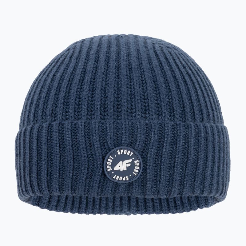 Czapka zimowa dziecięca 4F JCAM003 denim 2