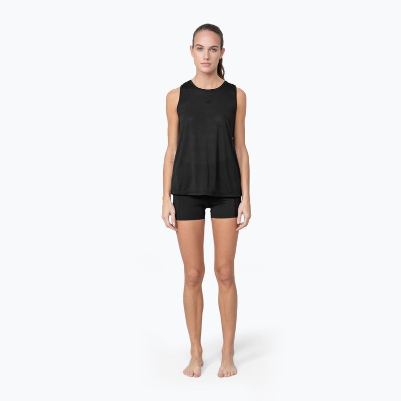 Tank top do jogi damski 4F TSDF011 deep black 2