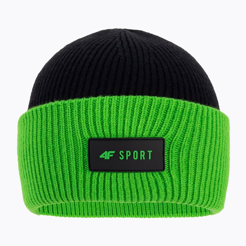 Czapka zimowa dziecięca 4F JCAM004 green 2