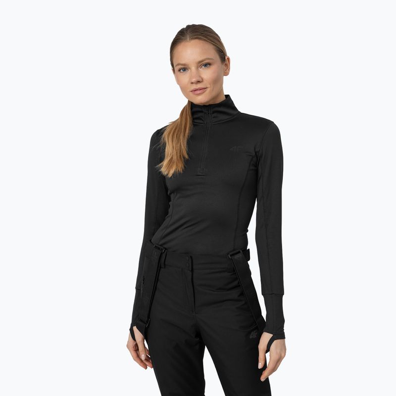 Longsleeve termoaktywny damski 4F BIDD032 deep black