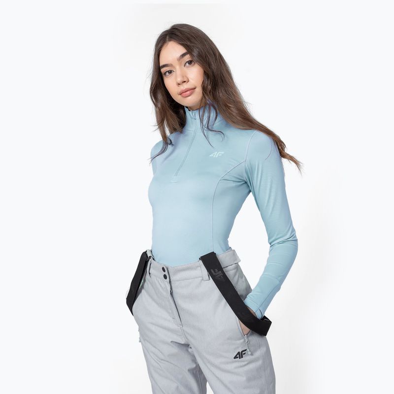 Longsleeve termoaktywny damski 4F BIDD032 light blue