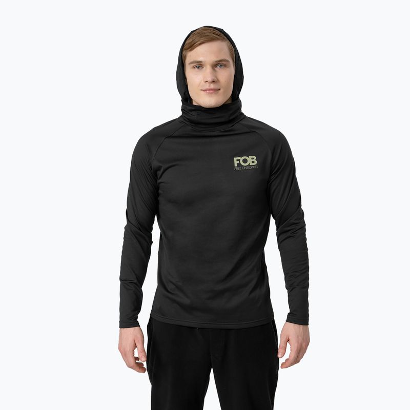 Longsleeve termoaktywny męski 4F BIMD034 deep black