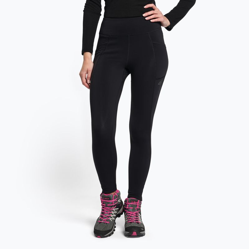Spodnie trekkingowe damskie 4F SPDTR060 deep black