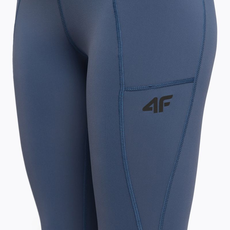 Spodnie trekkingowe damskie 4F SPDTR060 denim 5
