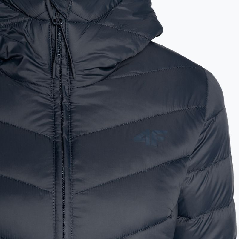 Płaszcz puchowy damski 4F KUDP015 dark blue 5