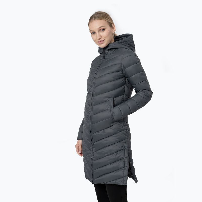 Płaszcz puchowy damski 4F KUDP015 dark blue