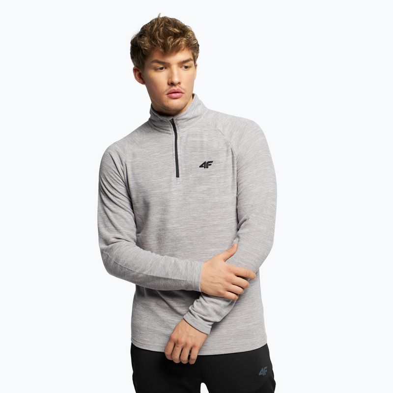 Bluza męska 4F BIMP010 cold light grey melange