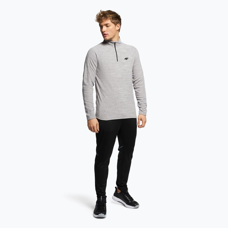 Bluza męska 4F BIMP010 cold light grey melange 2