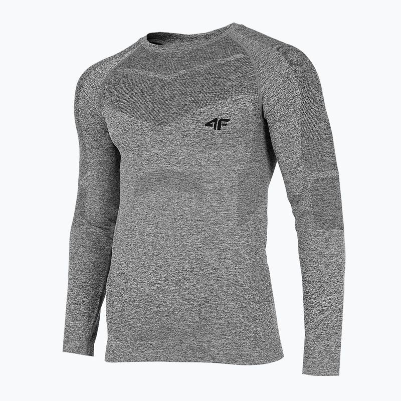 Longsleeve termoaktywny męski 4F BIMB030G cold light grey melange 2