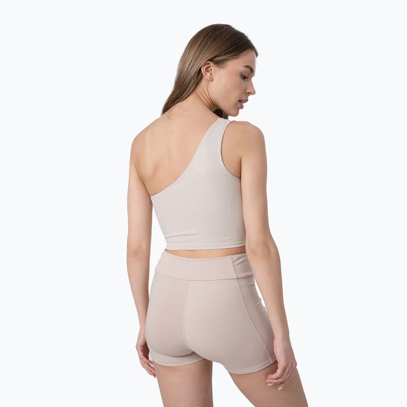 Top do jogi damski 4F TSD033 beige 2