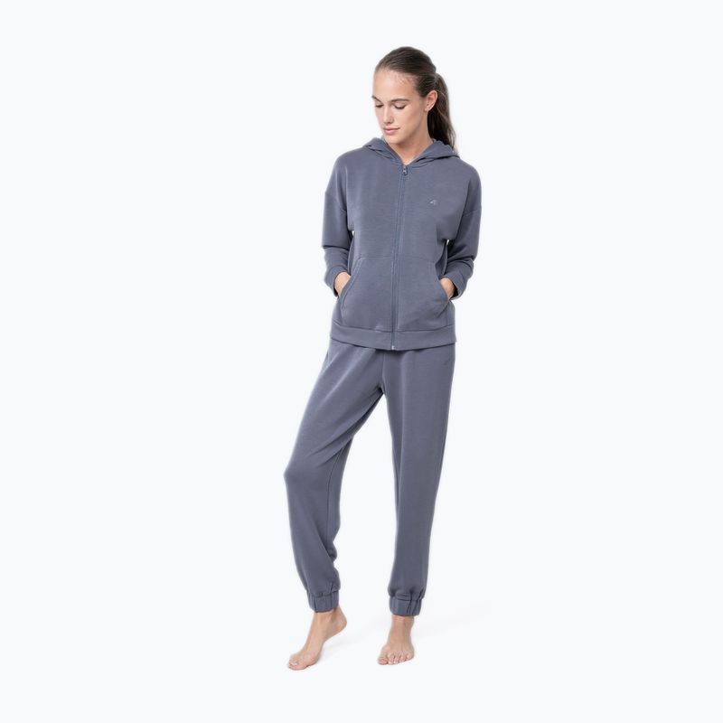 Spodnie damskie 4F SPDD022 denim 2