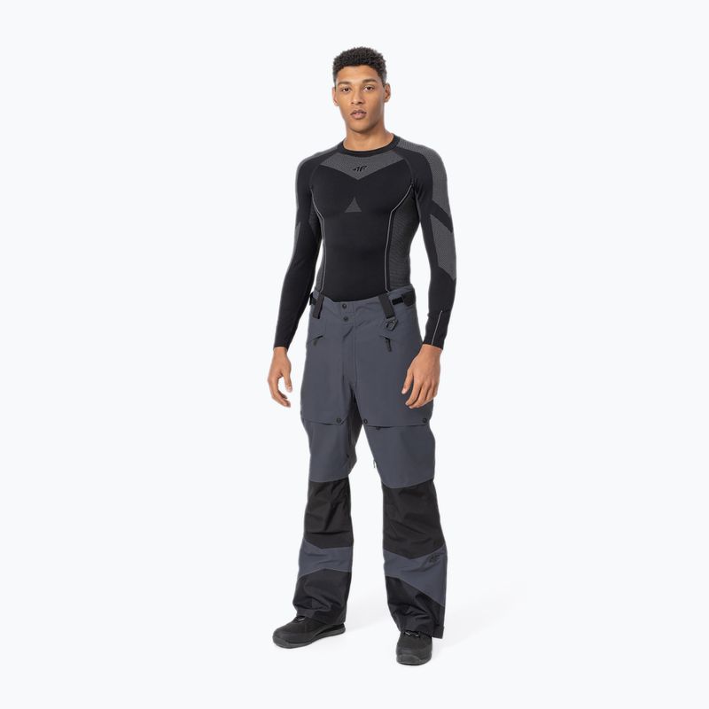 Spodnie snowboardowe męskie 4F SPMS001 anthracite 3