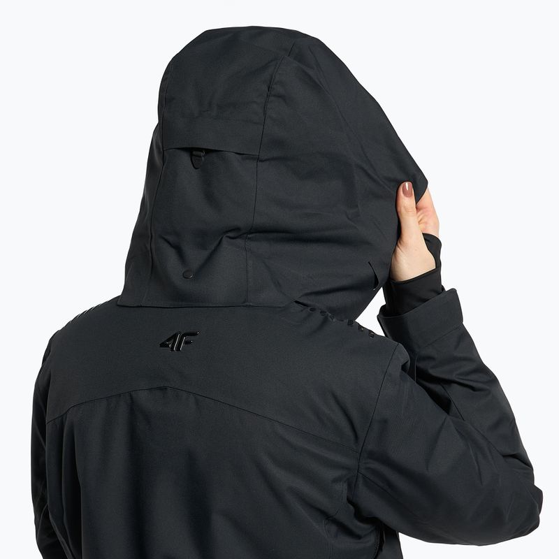 Kurtka narciarska damska 4F KUDN010 deep black 4