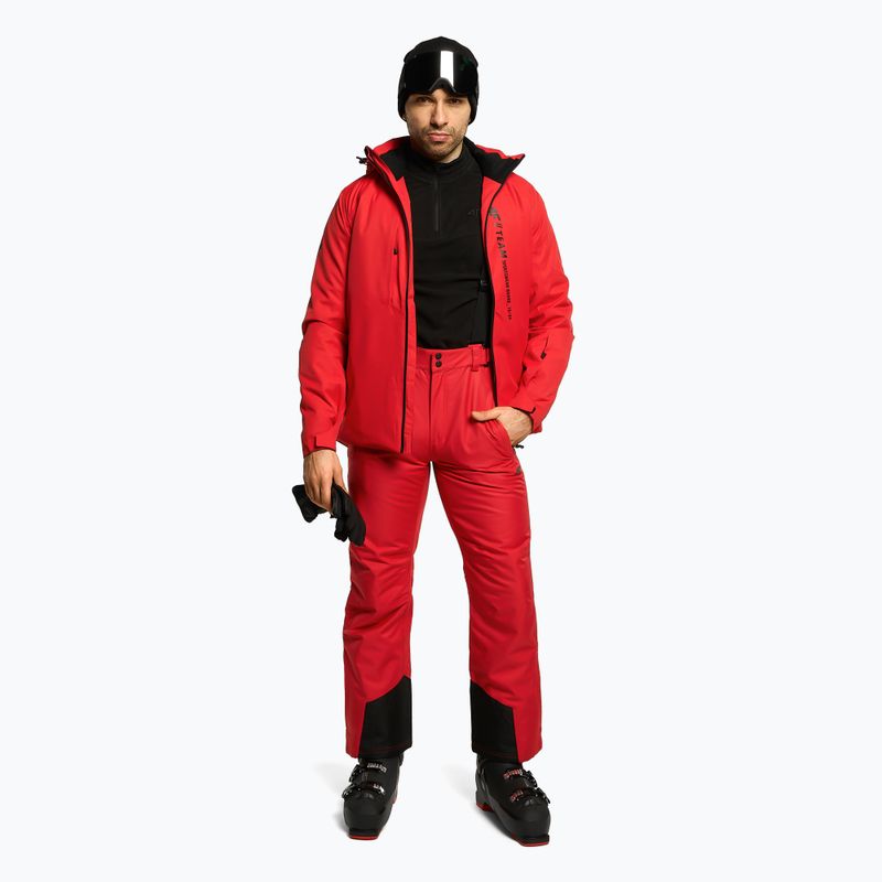 Spodnie narciarskie męskie 4F SPMN001 red 2