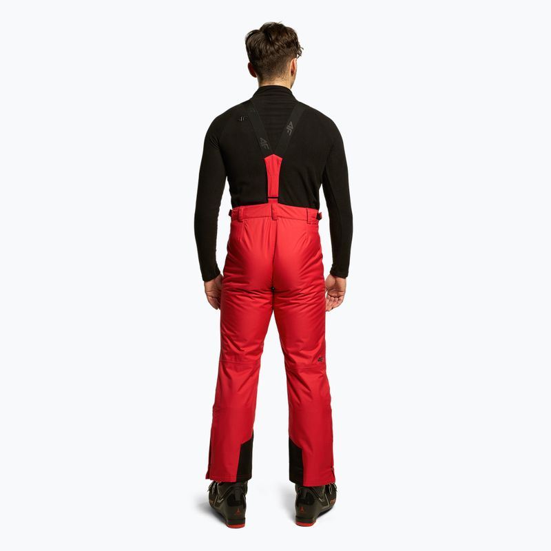 Spodnie narciarskie męskie 4F SPMN001 red 3