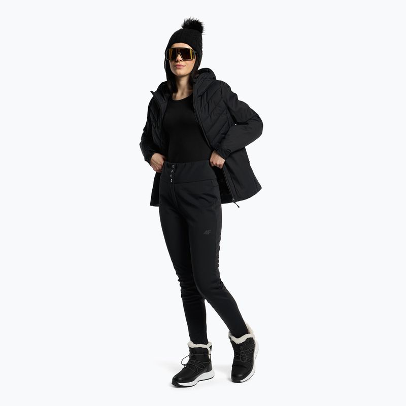 Spodnie narciarskie damskie 4F SPDN003 deep black 2