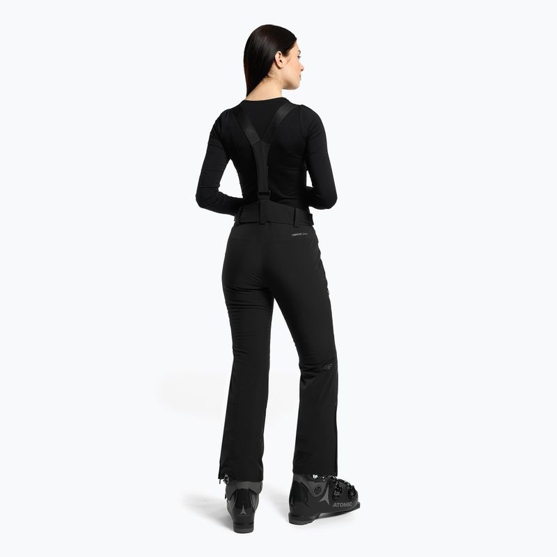 Spodnie narciarskie damskie 4F SPDN004 deep black 2