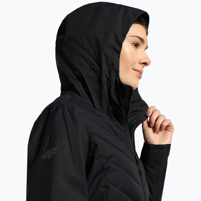 Kurtka narciarska damska 4F KUDN003 deep black 4