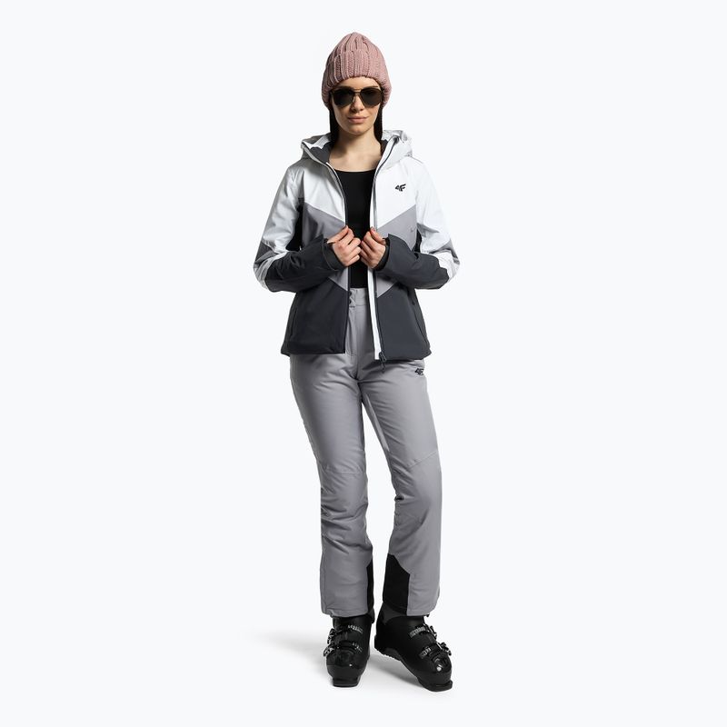Kurtka narciarska damska 4F KUDN008 dark/grey 2