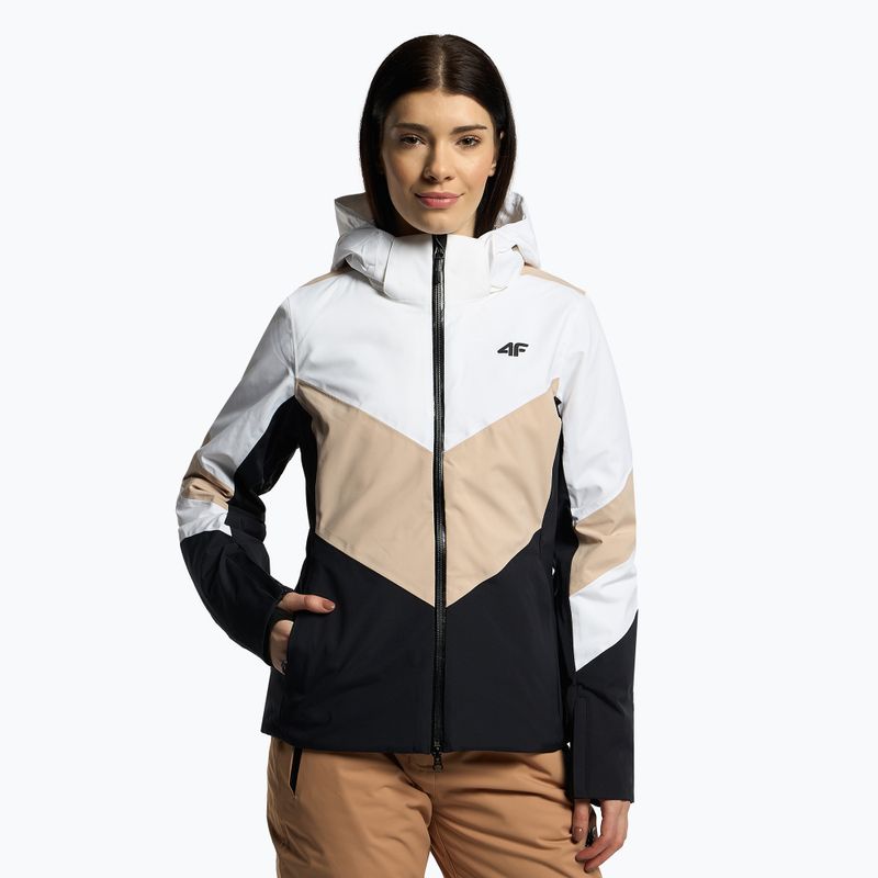 Kurtka narciarska damska 4F KUDN008 beige