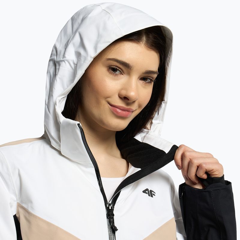 Kurtka narciarska damska 4F KUDN008 beige 4