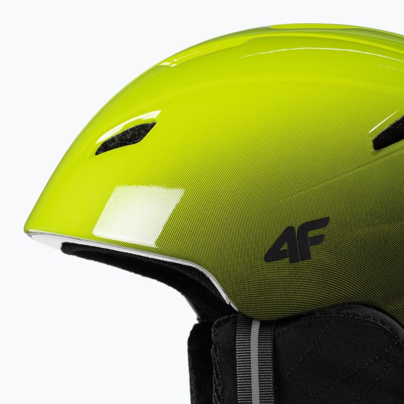 Kask narciarski dziecięcy 4F M016 canary green 6