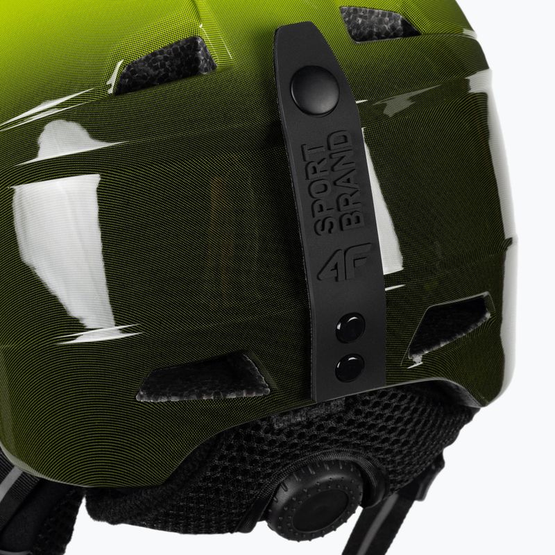 Kask narciarski dziecięcy 4F M016 canary green 7