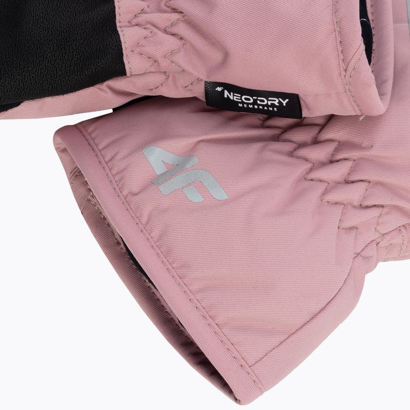 Rękawice narciarskie dziecięce 4F F039 light pink 4