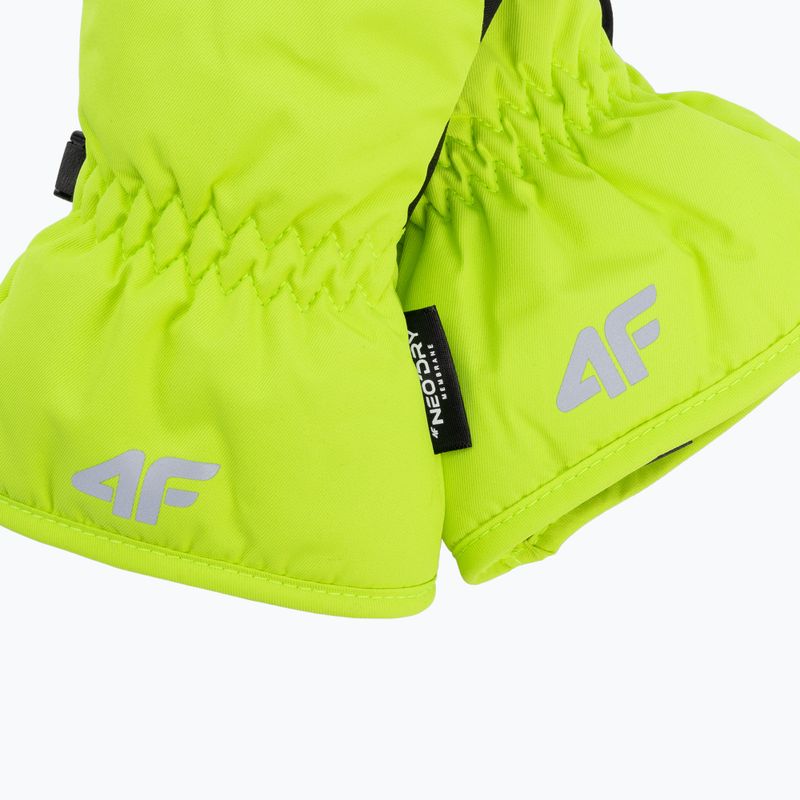 Rękawice narciarskie dziecięce 4F M038 canary green 4