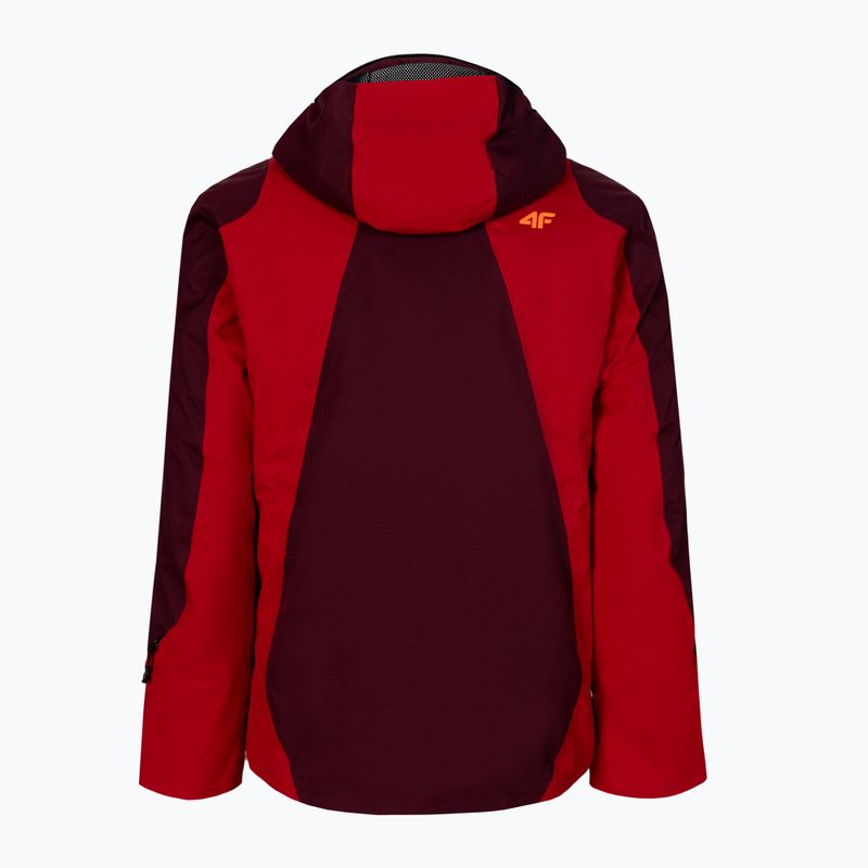 Kurtka narciarska męska 4F KUMN015 burgundy 14
