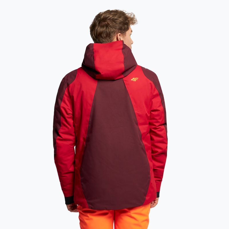 Kurtka narciarska męska 4F KUMN015 burgundy 4