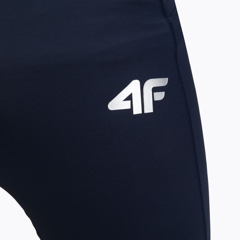 Legginsy treningowe męskie 4F SPMF053 navy 3