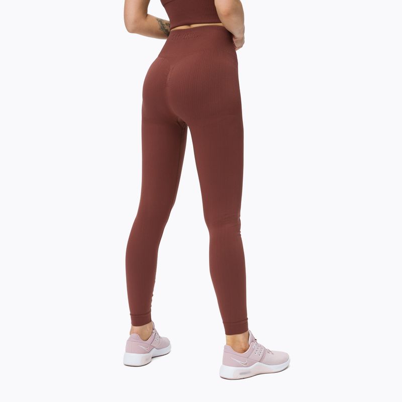 Legginsy treningowe damskie STRONG POINT Shape & Comfort Push Up hot chocolate 3