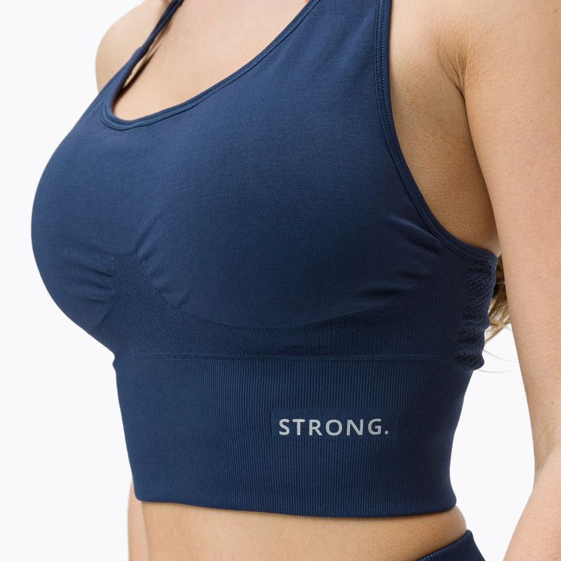 Top treningowy damski STRONG POINT Shape & Comfort navy blue 4