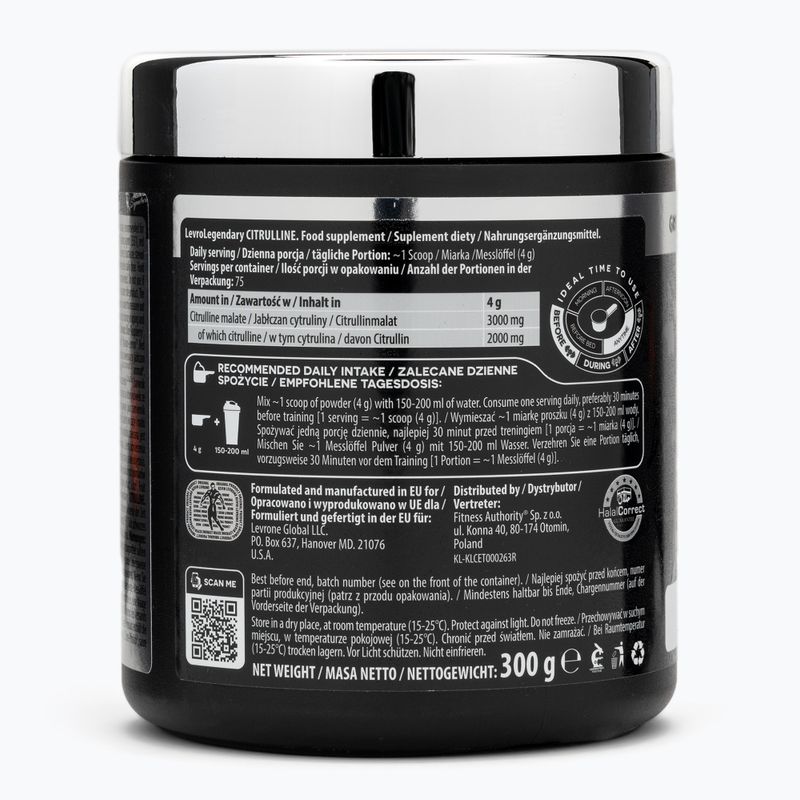 Aminokwasy Fitness Authority Levrone Levrole Citrulline 300 g citrus/peach 2
