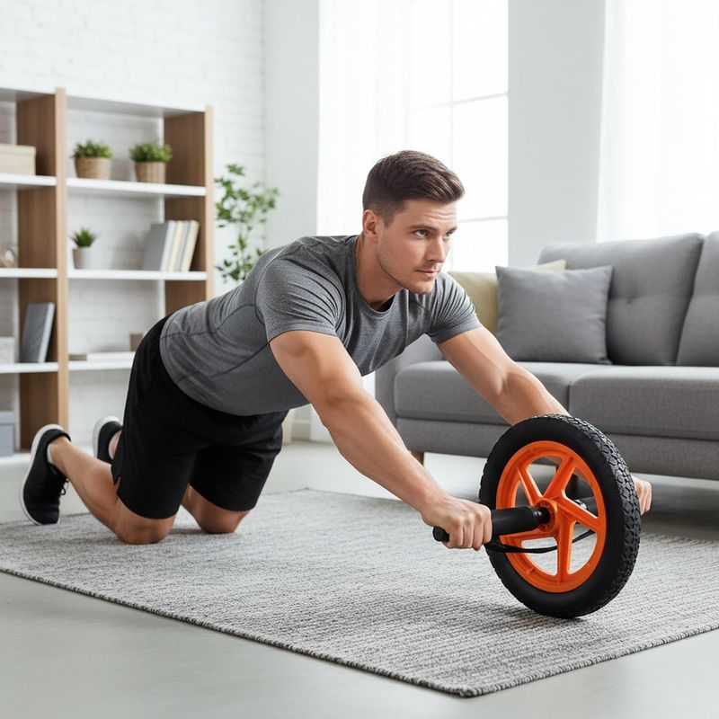 Kółko do ćwiczeń Body Sculpture Power BB 712 black/orange 10