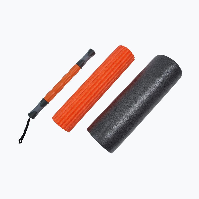 Wałek do masażu Body Sculpture 3w1 BB 0231 black/orange 3