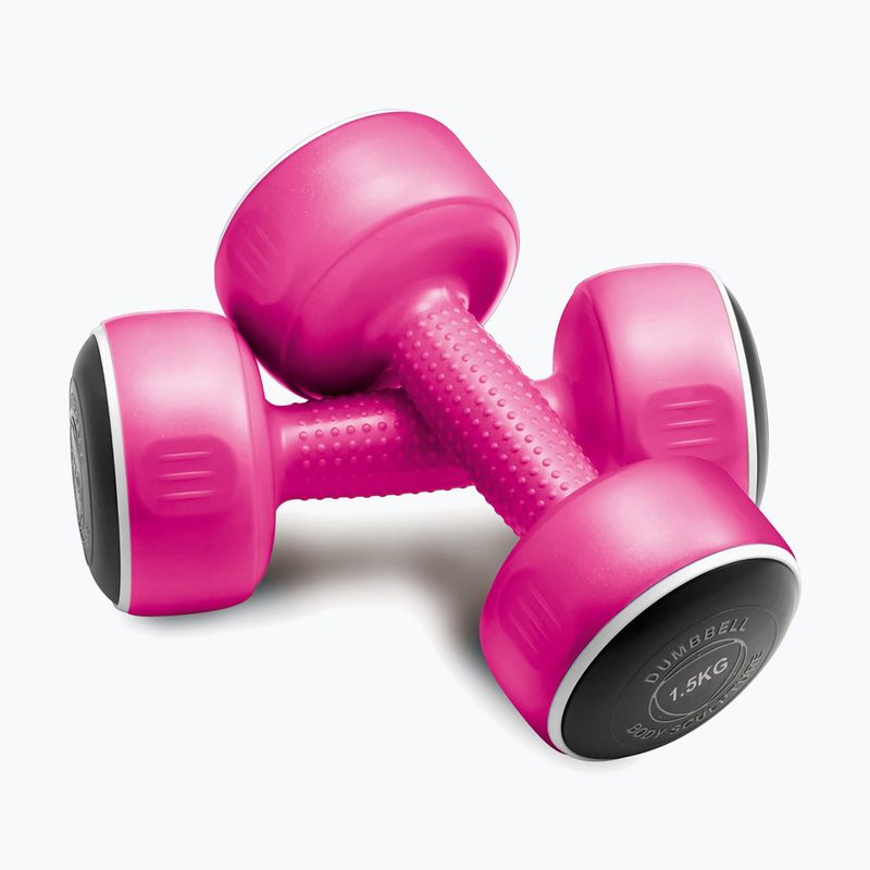 Zestaw hantli ze stojakiem Body Sculpture Smart Bw 108T 19 kg pink/yellow/black 2