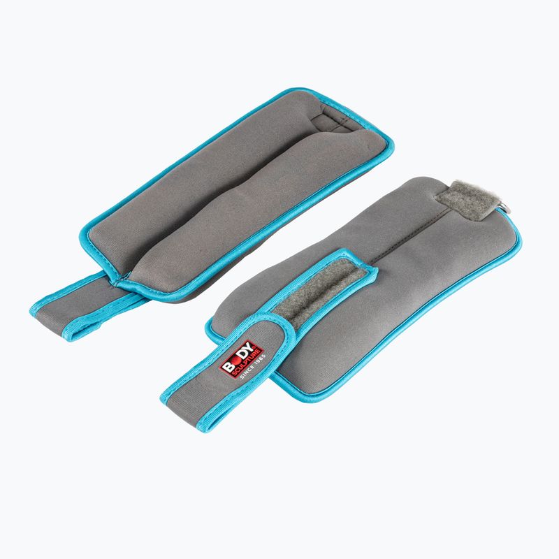 Obciążniki na nadgarstki Body Sculpture Bb 2720U 2 x 1,15 kg grey/blue 3