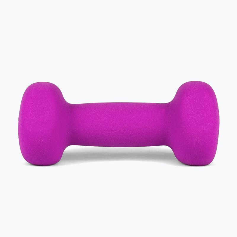 Hantel ogumowany Body Sculpture BW 513 z PVC 2 kg purple 2