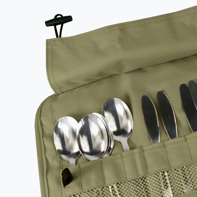 Zestaw sztućców OFFLANDER Camping Cutlery Set with Case green 5