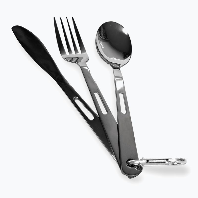Zestaw sztućców OFFLANDER Camping Cutlery Set with Case green 8