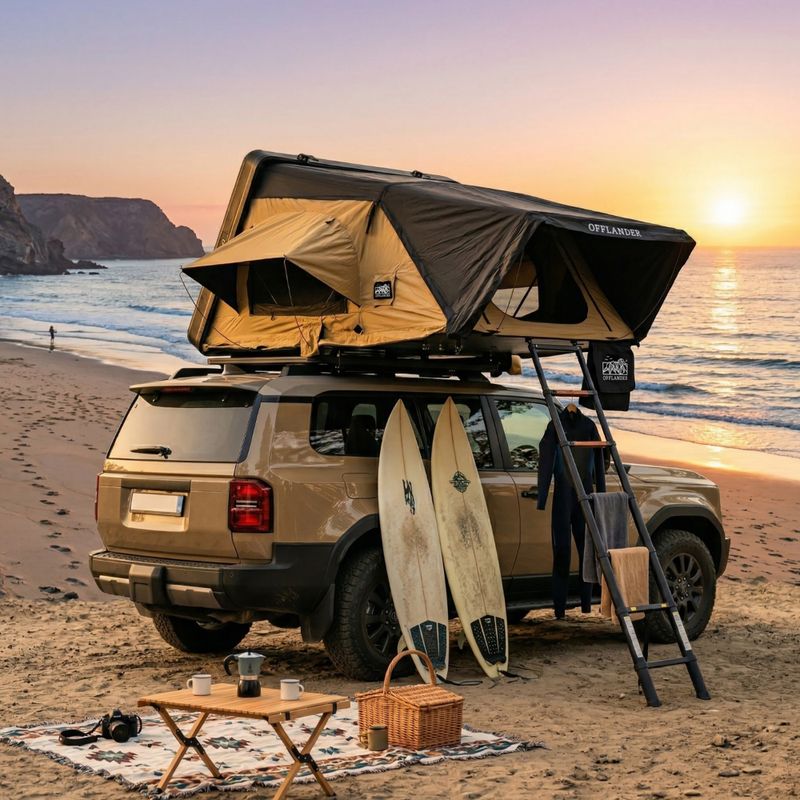 Namiot dachowy 2-osobowy OFFLANDER Fold 2 sand 12