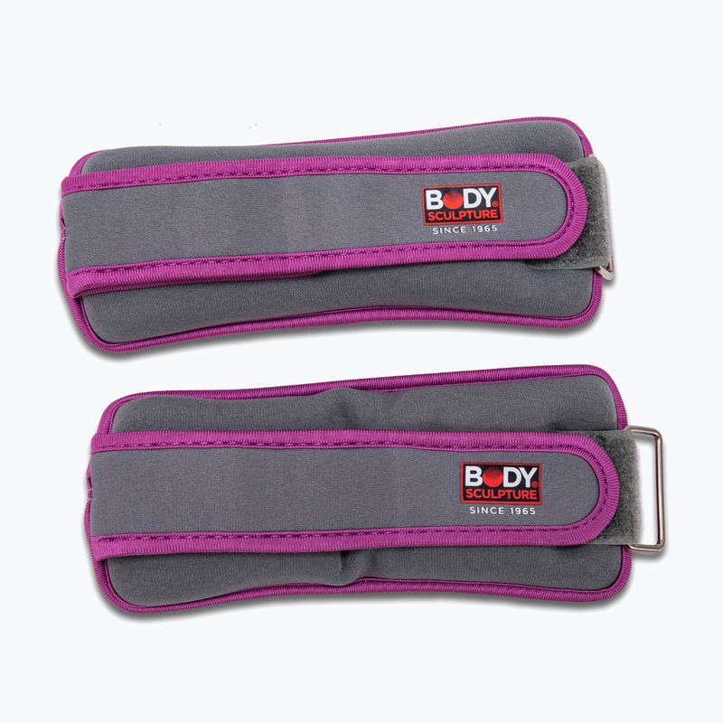 Obciążniki na nadgarstki Body Sculpture Bb 2700U 2 x 0,5 kg grey/purple 2