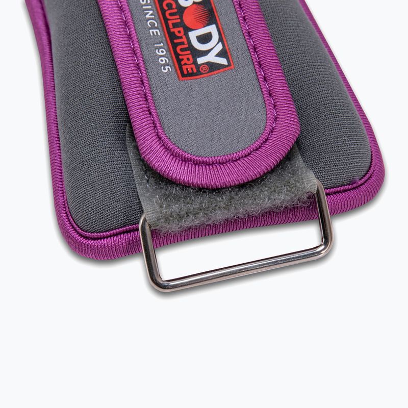 Obciążniki na nadgarstki Body Sculpture Bb 2700U 2 x 0,5 kg grey/purple 4