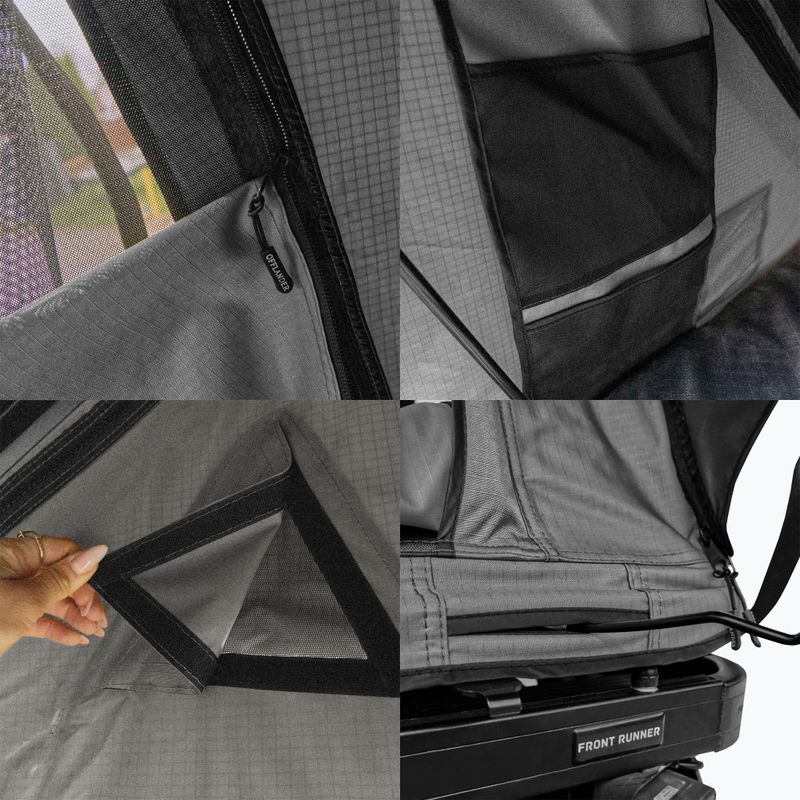 Namiot dachowy 2-osobowy OFFLANDER Triangle Slim Wolf black 8