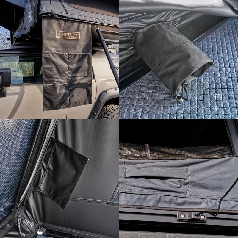 Namiot dachowy 2-osobowy OFFLANDER Fold Y 190 black 7