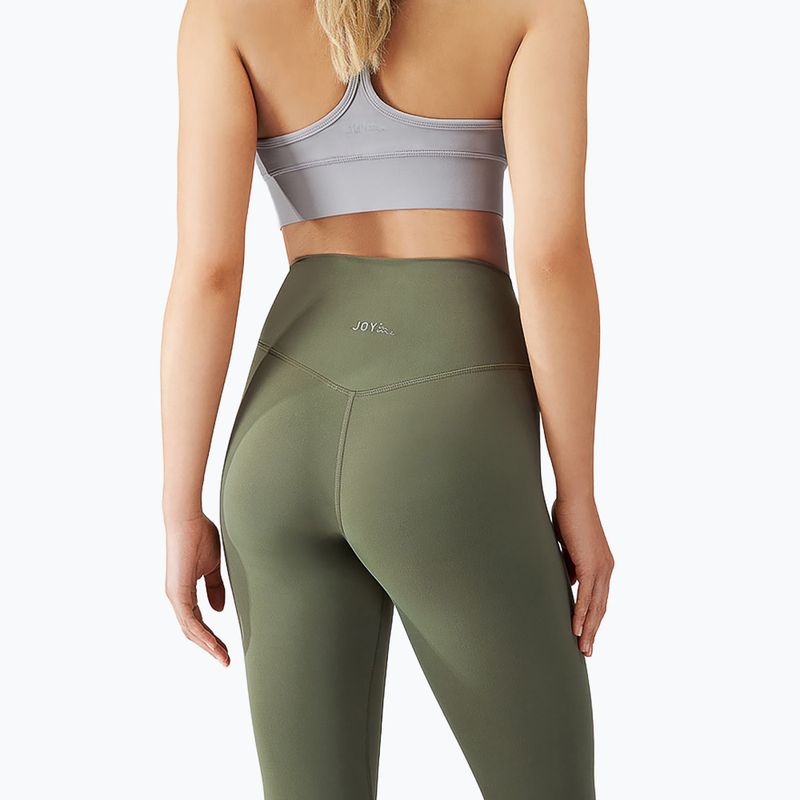 Legginsy do jogi damskie JOYINME 7/8 Unity Ease olive field 3