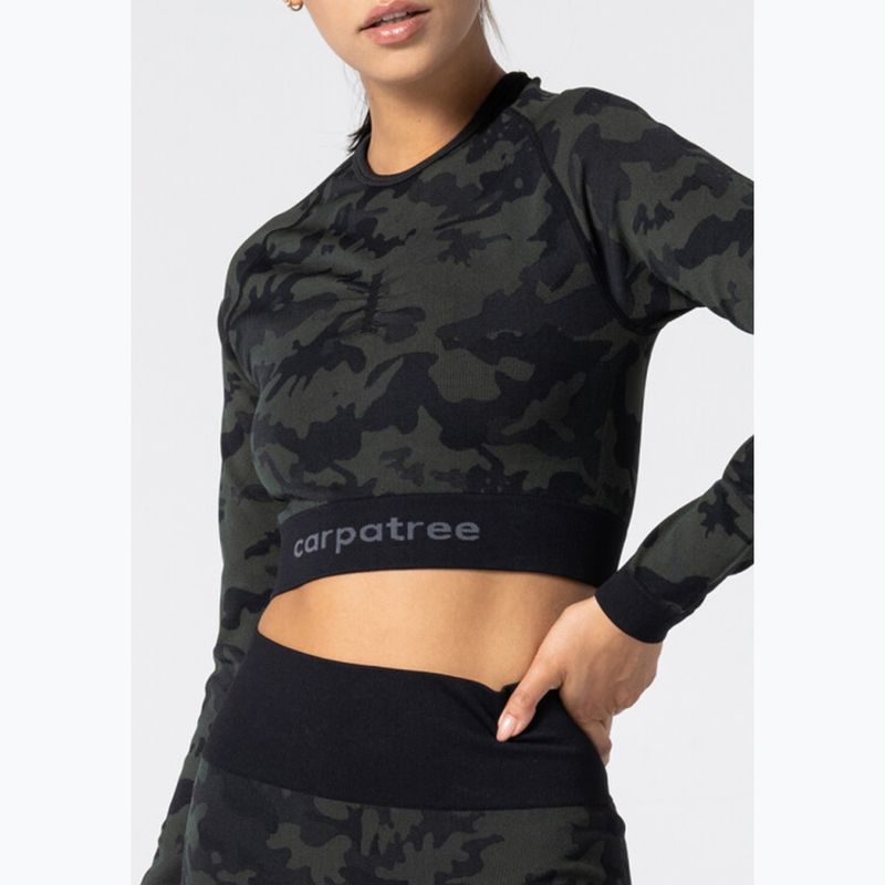 Top treningowy damski Carpatree Camo Seamless green 4